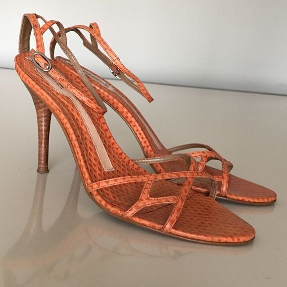 Carlos Santana Lizzy Tangerine textured sandal 8 - Picture 1 of 4